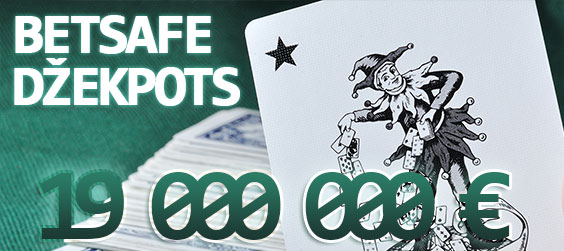 Betsafe džekpots 19 000 000 €